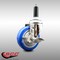 Service Caster 4 Inch 316SS Blue Polyurethane Swivel 3/4 Inch Expanding Stem Caster Brake SCC-SS316EX20S414-PPUB-BLUE-TLB-34 - alternate 4